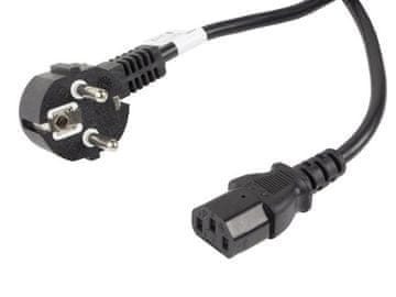 Lanberg Lanberg CA-C13C-11CC-0100-BK napajalni kabel CEE 7/7 - IEC C13, 10m, črn
