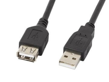Lanberg Lanberg LF-0003 USB 2.0 podaljšek AM-AF, 5m, črn