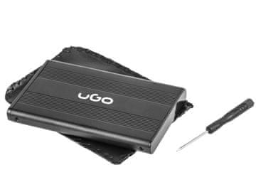 uGo UGo zunanja enota za 2.5'' SATA HDD/SSD, USB 2.0, aluminij