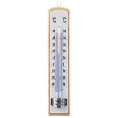 0.00023 Klasični termometer za notranjo in zunanjo temperaturo, leseni material