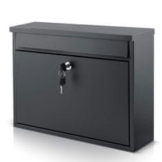 Northix Poštni nabiralnik 37,5x30,5x12 cm črn HM-860