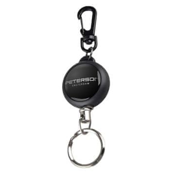 Obesek za ključe - Retractor PTN BR-34-0009 Črna