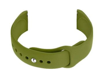 Pacific Gumijast pašček za uro U21 20 mm - olivno rdeč