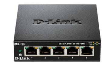 D-Link D-Link DGS-105 mrežni preklopnik, 5-portni Gigabit