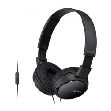 slomart Sony MDR-ZX110AP naglavne slušalke, črne