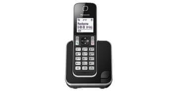 Panasonic Panasonic KX-TGD310 Brezžični telefon, DECT, črn, blokiranje neželenih klicev