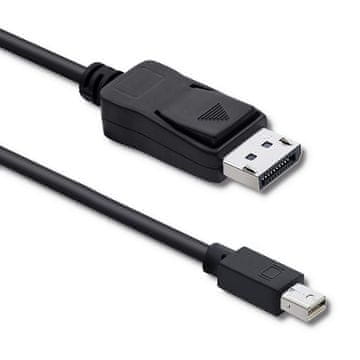 Qoltec Qoltec kabel Mini DisplayPort v1.1 na DisplayPort v1.1, 1.8m, črn