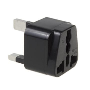 Maclean Maclean MCE154 adapter EU vtičnica na UK vtič, črn
