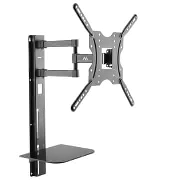 Maclean Maclean MC-772 TV nosilec 32"-55" s polico, 30kg, VESA 400x400, črn