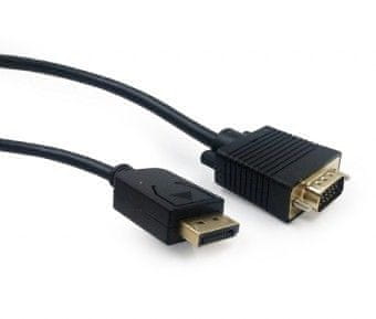 Gembird Gembird CCP-DPM-VGAM-6 kabel DisplayPort na VGA, 1.8m, črn