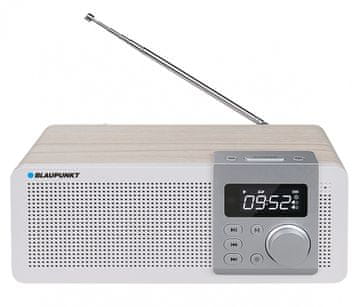 Blaupunkt Blaupunkt PP14BT prenosni radio FM/SD/USB/Ura/Alarm, bela/črna/srebrna