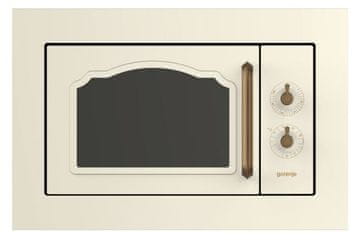 slomart Gorenje BM235CLI vgradna kombinirana mikrovalovna pečica 23L 800W, slonokoščena