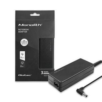 Qoltec Qoltec 517759 napajalnik za monitor 40W 19V 2.1A 6.5x4.4mm, črn