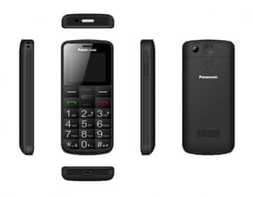 Panasonic Panasonic KX-TU110 mobilni telefon za starejše, črn