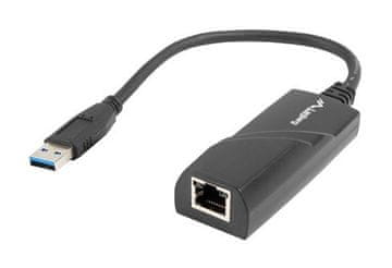 slomart Lanberg USB 3.0 mrežna kartica RJ45, 1Gbps, črna