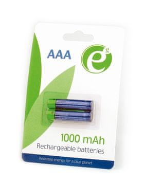 Gembird Gembird Ni-MH AAA 1000 mAh akumulatorske baterije, komplet 2 kosov