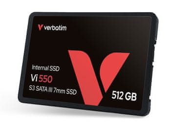 Verbatim Verbatim VI550 S3 notranji SSD 512GB SATA III 2,5-palčni, črn