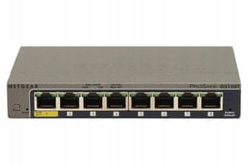 Netgear NETGEAR GS108T omrežni stikalo 8x1Gb Gigabit Ethernet, sivo
