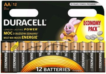 Duracell Duracell Basic AA/LR6 baterije, 12 kosov v blister pakiranju