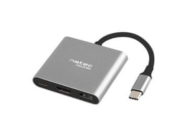 Natec Natec Fowler večportni USB-C hub PD, USB 3.0, HDMI 4K