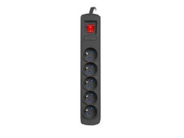 Armac Armac R5 razdelilna letev 5m, 5x230V, 10A, črna