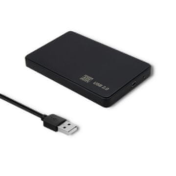 Qoltec Qoltec 518626 ohišje za HDD/SSD 2.5" SATA3 USB 2.0, črno