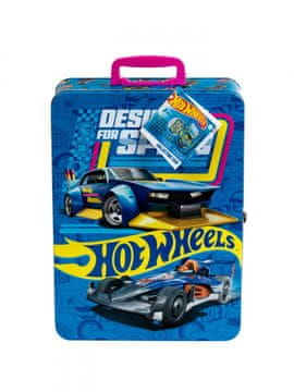 Klein KLEIN 28815 kovinska škatla za shranjevanje 50 avtomobilčkov Hot Wheels