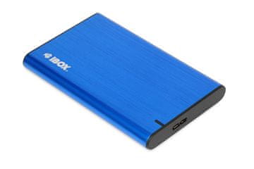 iBOX iBox HD-05 zunanji ovitek za 2.5" SATA SSD/HDD, USB 3.1, modra