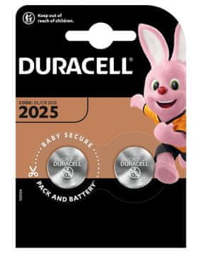 Duracell Duracell Litijeva baterija CR2025, blister 2 kosa