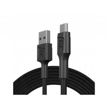 Green Cell Green Cell PowerStream kabel USB - Micro USB, 120 cm, QC 3.0, črn