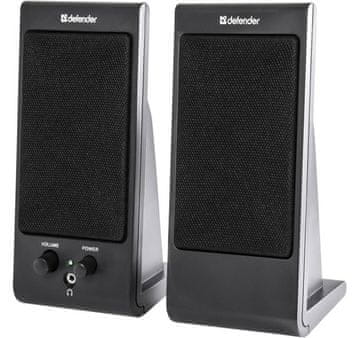 slomart Defender SPK-170 2.0 zvočniki, 4W, USB napajanje, črni