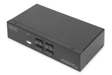 Digitus Digitus KVM preklopnik 4-portni HDMI, 4K 30Hz, kovinsko ohišje
