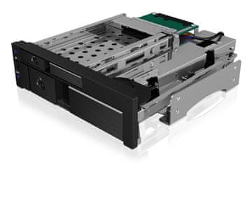 IcyBox ICY BOX IB-173SSK predal za disk 1x2,5"+1x3,5" v 1x5,25" ležišče, črn