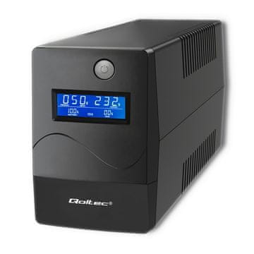 Qoltec Qoltec Monolith UPS 650VA / 360W, LCD, USB, RJ45
