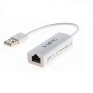 SAVIO Savio CL-24 adapter USB LAN 2.0 - Fast Ethernet (RJ45)