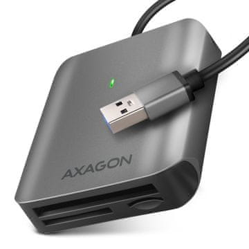 AXAGON AXAGON CRE-S3 zunanji bralnik kartic USB-A 3.2 Gen 1, 3 reže (SD/microSD/CF), UHS-II