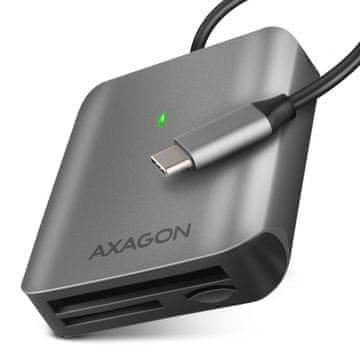 AXAGON AXAGON CRE-S3C Zunanji bralnik kartic USB-C 3.2 Gen 1, 3 reže (SD/microSD/CF), UHS-II
