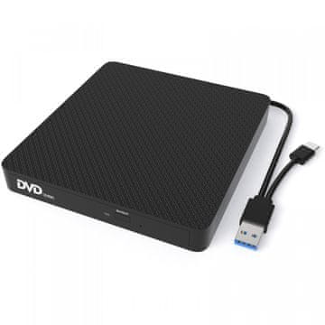 iBOX iBox IED03 zunanji DVD RW zapisovalnik, črn