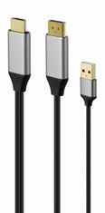 Gembird Gembird A-HDMI-DP-02 pretvornik HDMI v DisplayPort 4K 60Hz, napajanje USB-A