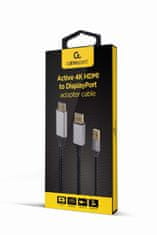 Gembird Gembird A-HDMI-DP-02 pretvornik HDMI v DisplayPort 4K 60Hz, napajanje USB-A