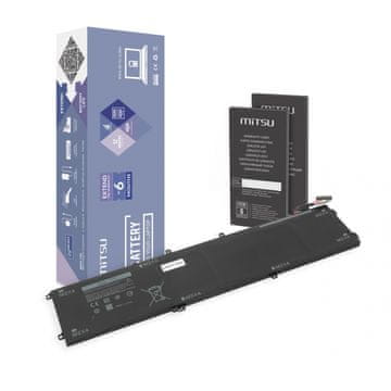 mitsu Mitsu 6GTPY baterija za prenosnik Dell XPS 15 9550, 6000 mAh