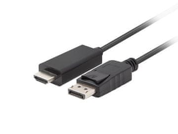 slomart Lanberg DisplayPort (M) V1.1 na HDMI (M) kabel 1m, črn
