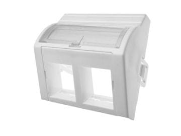 slomart ALANTEC 45x45 2xRJ45 omrežni adapter, kotni