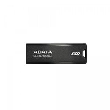 A-Data ADATA SC610 zunanji SSD 1TB, USB 3.2 Gen 2 Type-A, črn