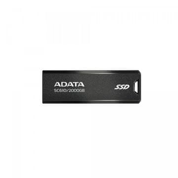 A-Data ADATA SC610 zunanji SSD 2TB USB 3.2 Gen 2 Type-A, črn