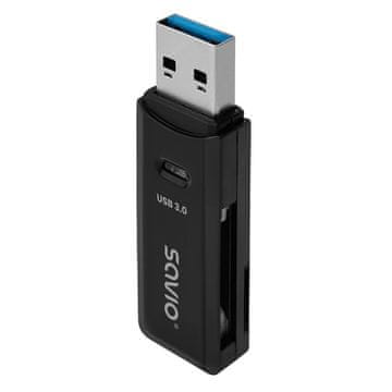 SAVIO SAVIO AK-64 bralnik kartic SD, USB 3.0 5 Gbps, črn