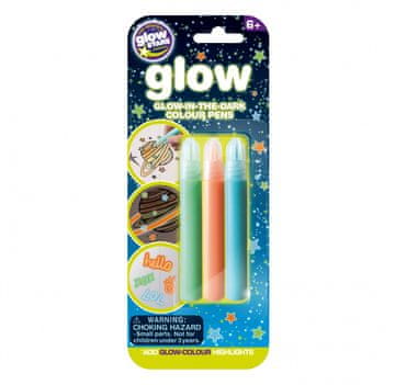 slomart Brainstorm Glow Pens pisala, ki svetijo v temi, komplet 3 kosov