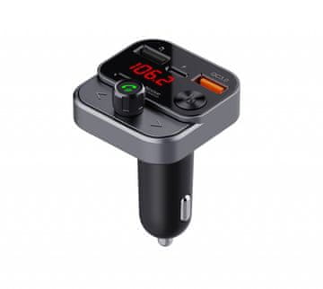 ART ART FM-84B QC3.0 avtomobilski FM oddajnik, Bluetooth, USB, LCD