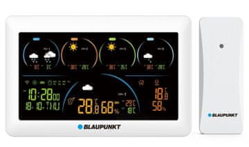 Blaupunkt Blaupunkt WS50WH pametna vremenska postaja, bela, zunanji senzor, aplikacija