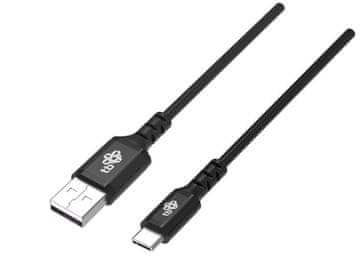 slomart TB kabel USB-C na USB-C 1,5m, silikonski, črn